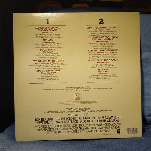 The Big Chill Soundtrack 1983 Vinyl record - Picture 2 of 4